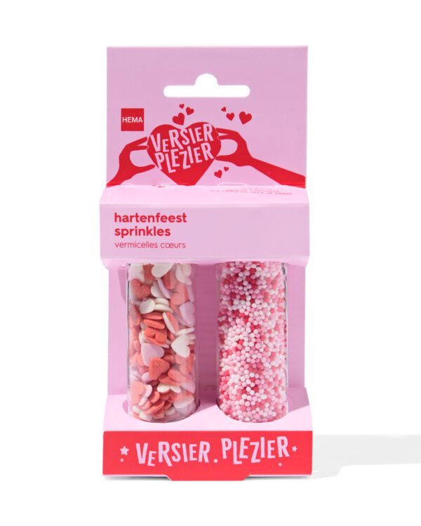 Versierplezier Eetbare Sprinkles Hartenfeest