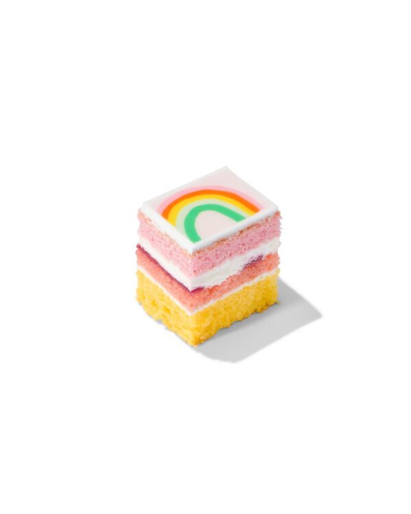 Regenboog Drie Kleuren Cake 12 Stuks