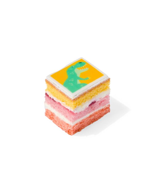 Dino Drie Kleuren Cake 12 Stuks